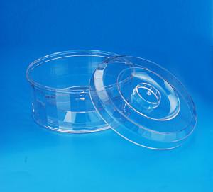 Quality Food Grade Transparent Empty Plastic Cans Round Shape Crown Lid Type wholesale