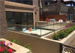 Durable Frameless Glass Railing Toughened Glass Balustrade With Stainless Steel