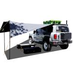 Diagonal Bracing Clamshell Tent Rooftop 4wd Tent For 4 Person
