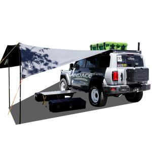 Quality Trigone/V-type Ground Nail Car Side Tent Car Sun Awning for Universal Outdoor Camping wholesale