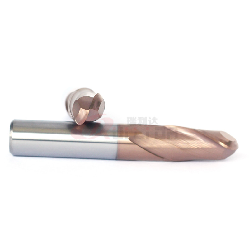 1/2 Inch 12mm Ball Nose End Mill 30 Degree End Mill Cutter Drill Bit AlTiSiN Coating HRC55