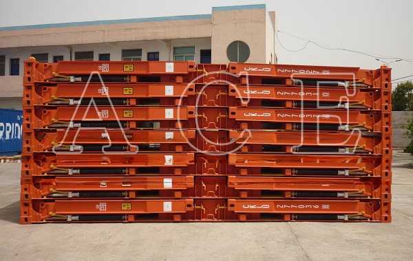20ft 20 ft 20 Flat Rack Flatrack Container Ocean Shipping Containers Tare Weight 2750KGS Floor 28mm Plywood Floor