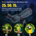 TF25100 25-75x100 FMC Bak4 Waterproof Hunting Spotting Scope With Tripod And