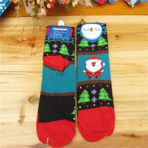 Quality Lovely cartoon christmas patterned design cozy cotton manufacturer socks for women wholesale