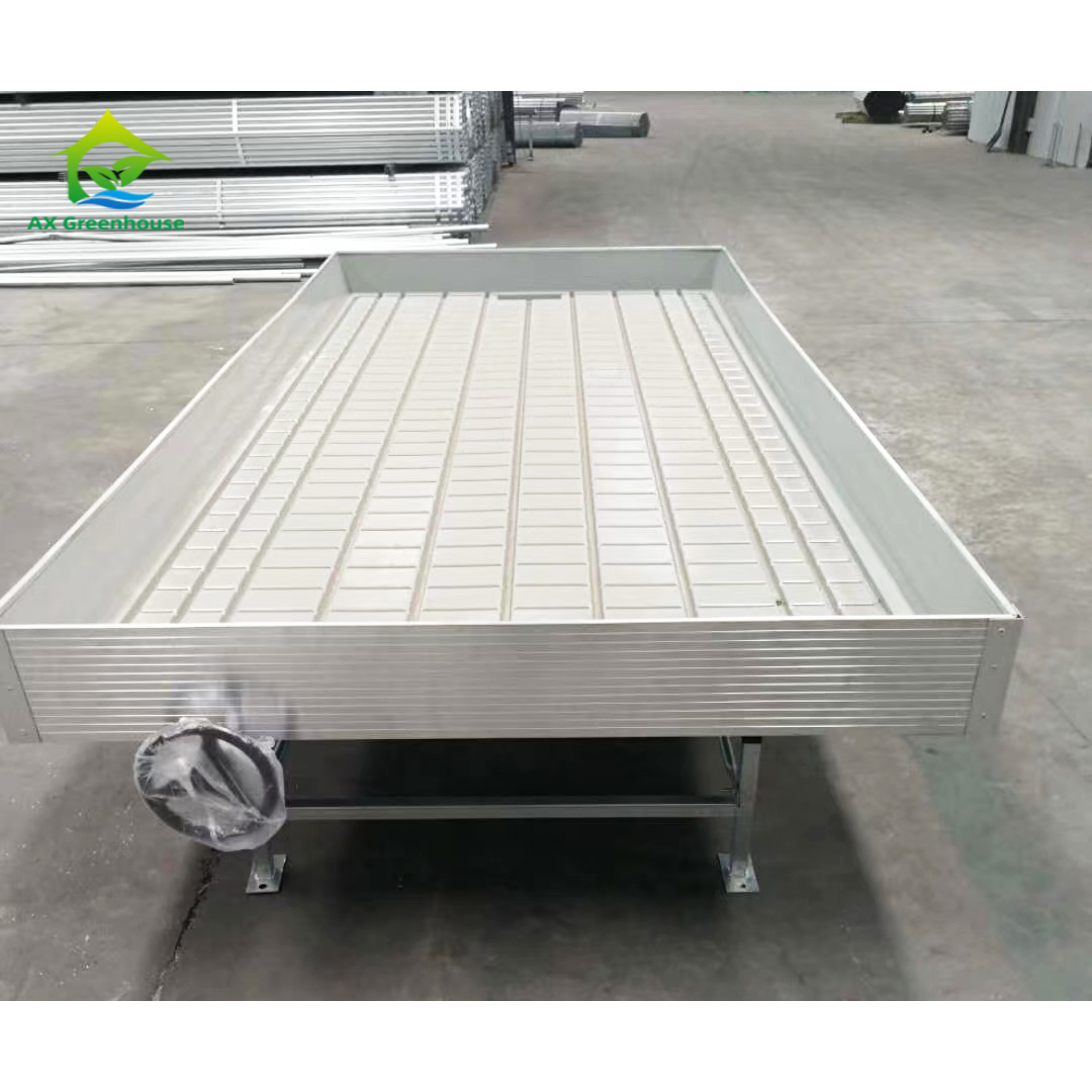 ODM Indoor Outdoor Hydroponic Garden Greenhouse Rolling Benches Vertical Grow Rack System