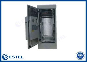 Quality 24U Galvanized Steel Outdoor Telecom Enclosure Double Doors Double Walls wholesale