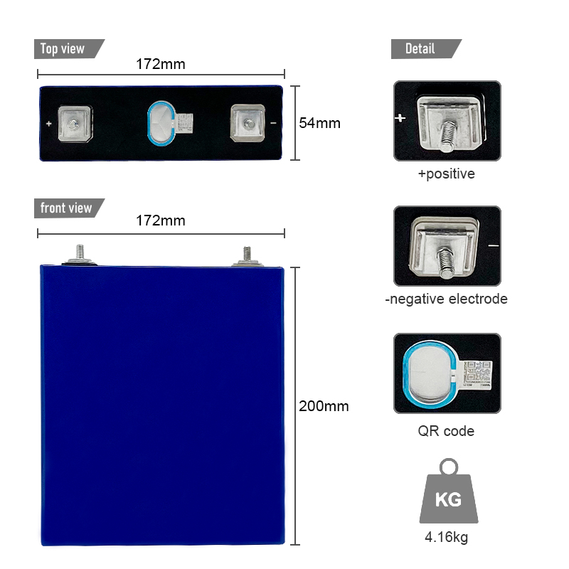 1C Rechargeable Lithium Ion Batteries Cell For Electric Cars 5.4KG