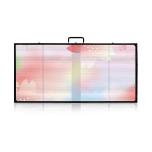 Quality P7.81 - P12.5 LED Transparent Screen IP66 LED Curtain Screen 6000nit wholesale