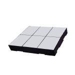 Custom 20% Zirconia Ceramic Tile Liner Anti Impact Steel Backed Rubber