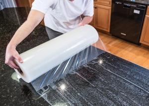 Quality Clear Color Carpet Protection Film 20 ~ 1240mm Thickness For Construction / Renovations wholesale