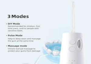 Quality Adjustable Mouth Diy Water Flosser Cordless IPX7 10 - 140 PSI wholesale