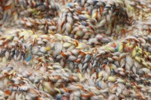 Quality Breathable Durable Dyed Polyester Yarn , 1/1.5NM Washable Space Dye Wool wholesale