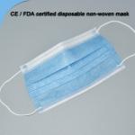 Disposable Earloop Face Mask 17.5 * 9.5cm Breathable Non Woven Medical Face Mask