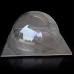 Waterproof Glass Hemisphere Dome Skylight Roofing Anti Uv Coating For Gym