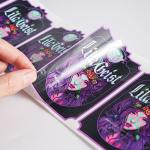 Customized Holographic Metallic Cosmetics Labels Vegan Holographic Sticker