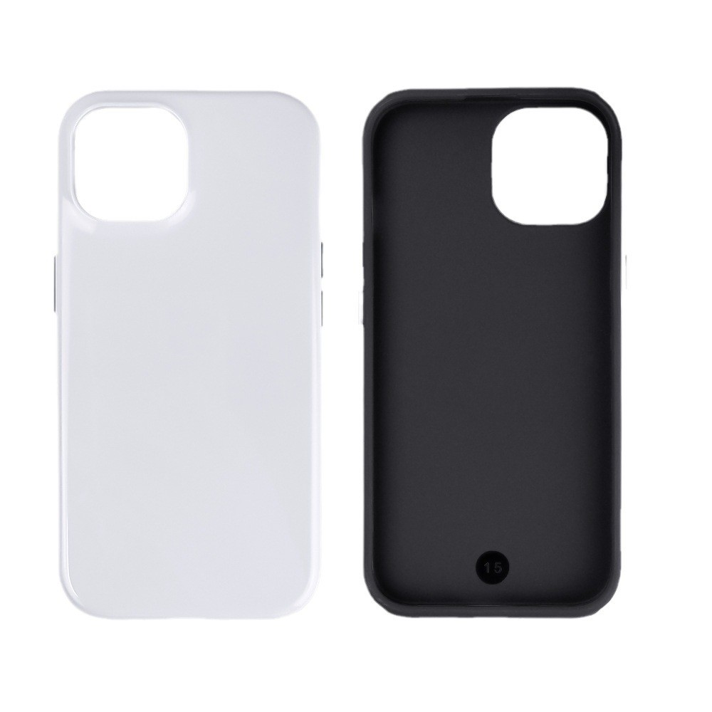 2 In 1 PC Coated TPU Tough Sublimation Phone Cases Waterproof Mobile Case For IPhone 15 16 Pro Max