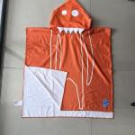 Wholesale Microfiber Kids Cartoon Print Beach Towel Poncho Children Beach Poncho
