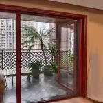 Aluminum Barrier Free Insect Protection Screen Door