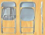 plastic foldable events chair Commercial White Plastic Folding Chairs Stackable