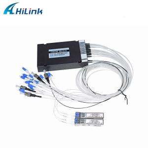 Quality Passive 8 Channel CWDM MUX DEMUX Module 1270-1610nm ABS Box With Upgraded Port wholesale