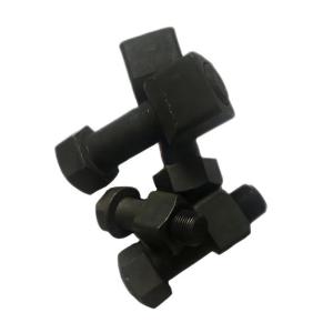 Quality 110-32-11411 Black Track Bolt And Nut Grade 12.9 For D30AM-17 Bulldozer Screw Bolt Shoe wholesale