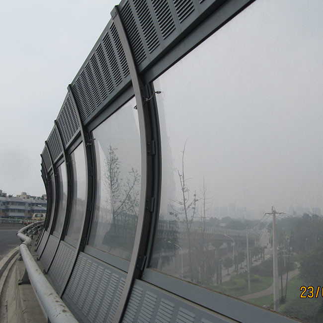 100% Mitsubishi MMA Acrylic Sheet Curved Sound Barrier Fence 12mm