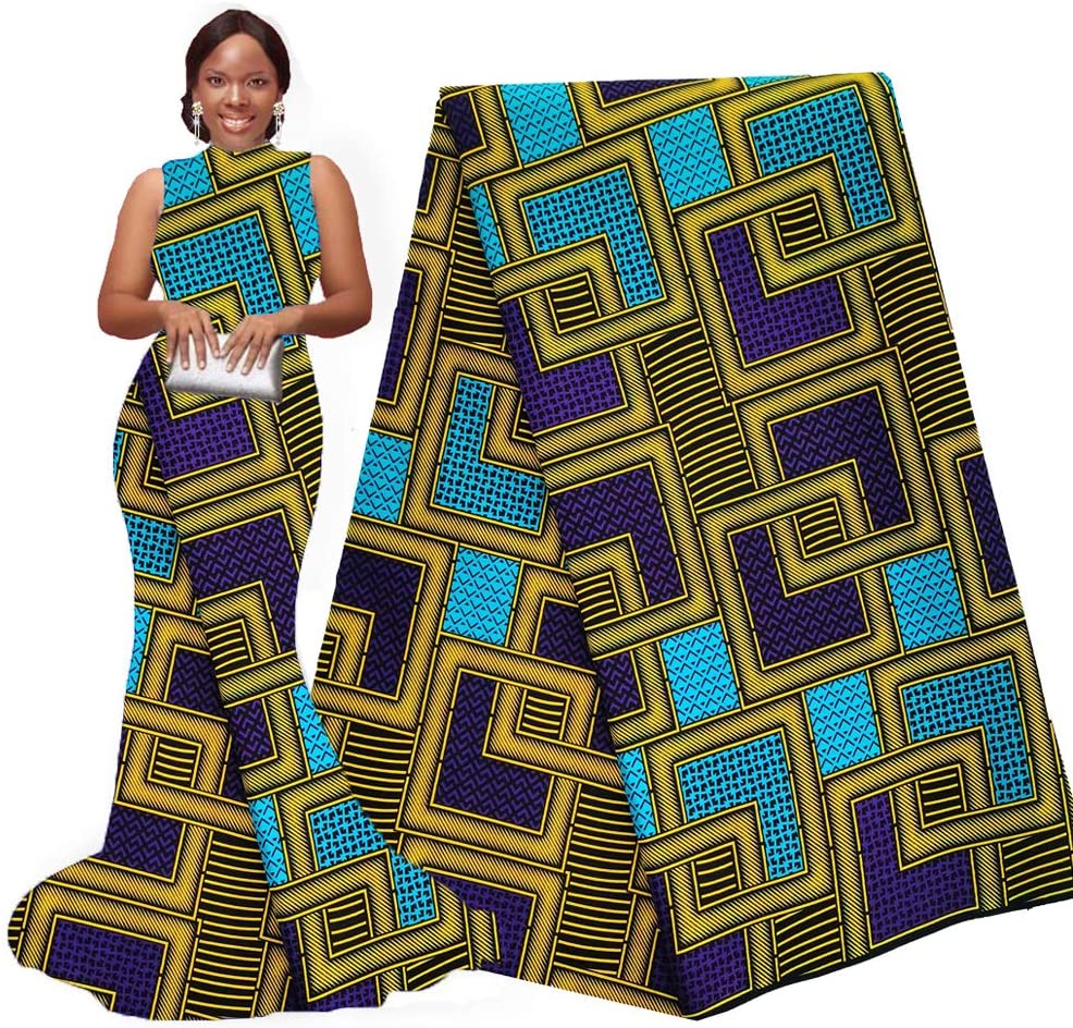 Woven Cotton Wax Fabric for African Garments Traditional African Print