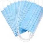 Disposable 3 Ply Non Woven Protective Earloop Premium Face Masks For Civil
