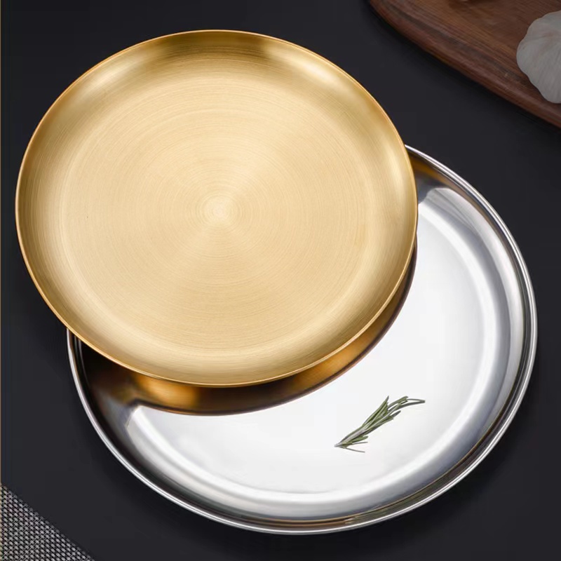 Stamping Process Custom Stainless Steel Dinner Plates for Professional Applications