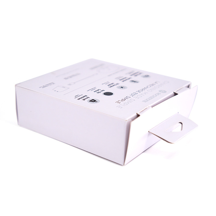Electronic Tempered Glass Packing Box Spot UV CMYK Printing For Wireless Charging Pad