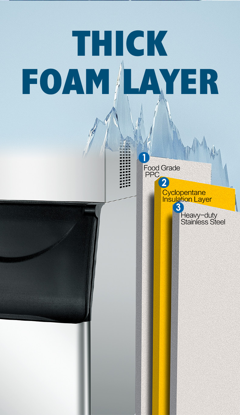 Professional Automatic Ice Machine CE 300kg Big Ice Cube Machine