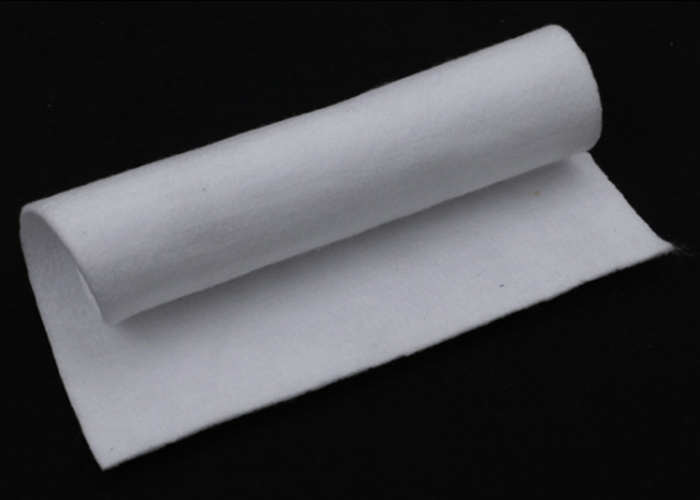 Woven Polypropylene Felt Fabric , Monofilament PP Non Woven Fabric White