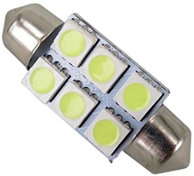 Festoon C5W 5050 6SMD LED Car Interior Lights Lamp Bulb Dome Blue White DC 12V 31mm 36mm 39mm 41mm