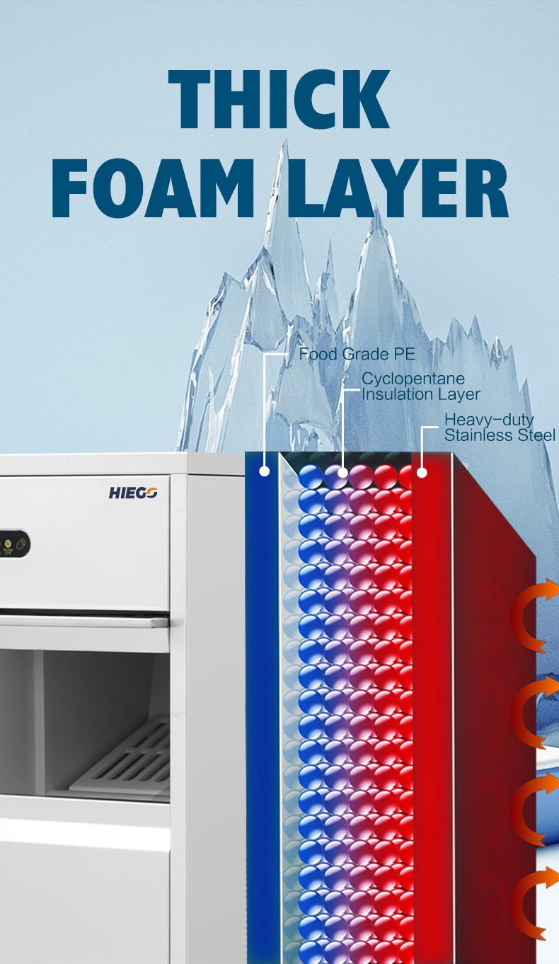 Commercial Nugget Ice Machine Portable 100kg Air Cooling Bullet Ice Maker For Home