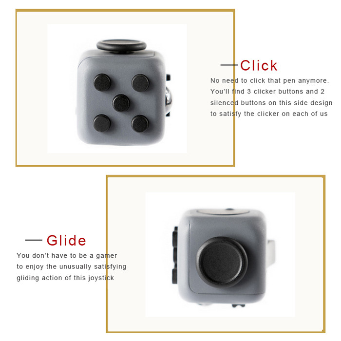 Funny Customized Promotional Gifts / Anti Stress Fidget Cube 11 Colors