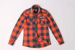 Men's High quality casual plaid shirts