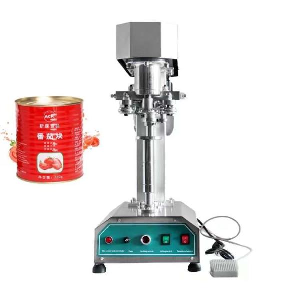 Aluminium Tin Can Sealer Machine Semi Automatic Beer Cans Closing Sealing