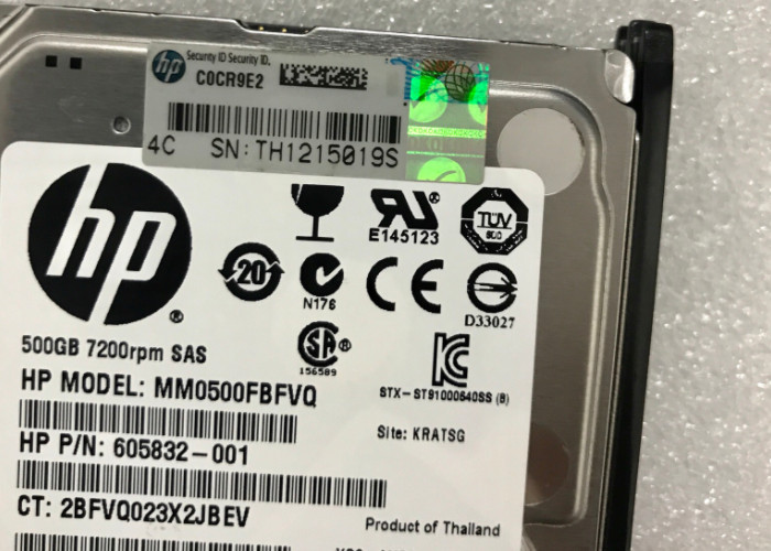 507610-B21 58009-001 500GB Hard Disk For HP Laptop SAS 500GB 2.5" Size