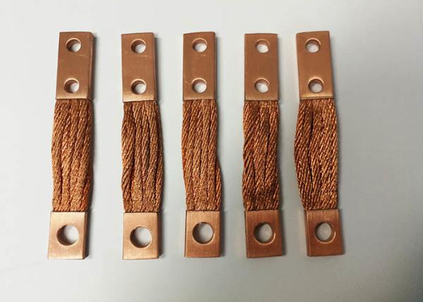 Cheap Braided Flexible Copper Connector Custom Tinned Copper Busbar CE ISO CCC for sale
