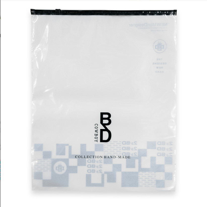 Transparent PE Packaging Zipper Bag Cosmetic Makeup With Customizable Design