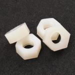 M6 Plastic Nylon Hex Nuts Standard PA66 Fastener 94V-2 Fire Resistance Grade