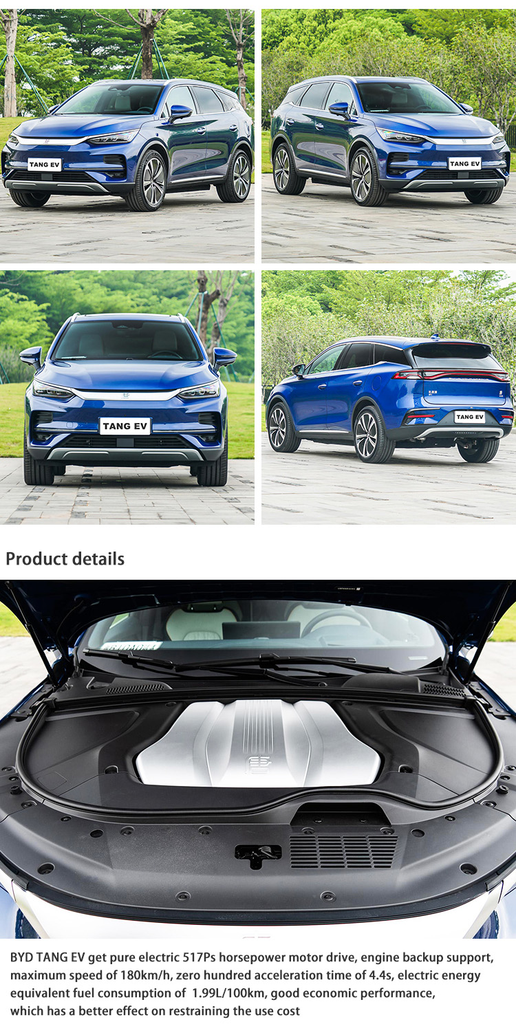 2022 China New Energy Vehicles Used Cars Pure SUV BYD Tang EV Car