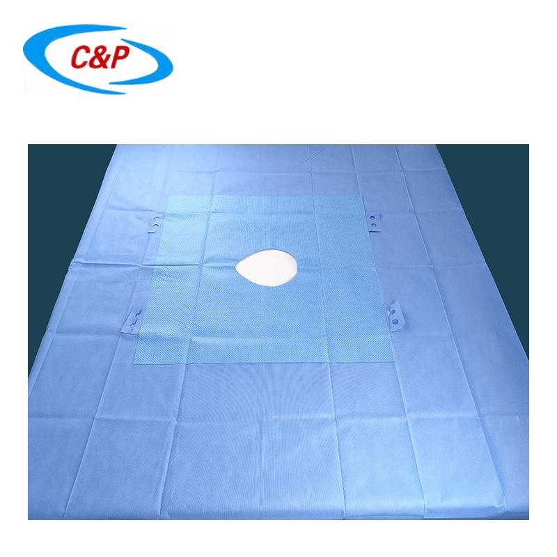 Hospital Disposable SMS Chest Breast Surgical Drape Customizable For Surgeries