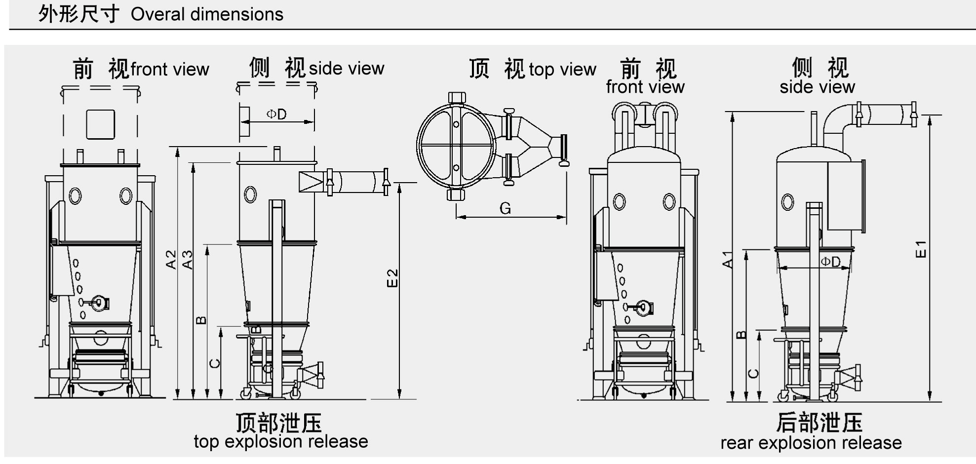 Mirror Polishing Powder Granulator Machine , Pharmaceutical DRYING Equipment