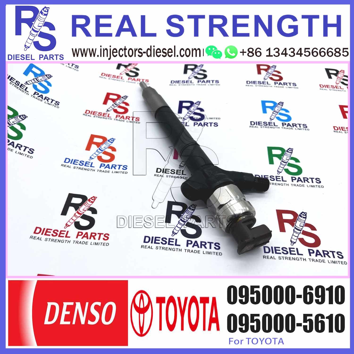 Common rail fuel injector 095000-6230 095000-7640 095000-7280 095000-6910 For TOYOTA 23670-0R170 23670-09140