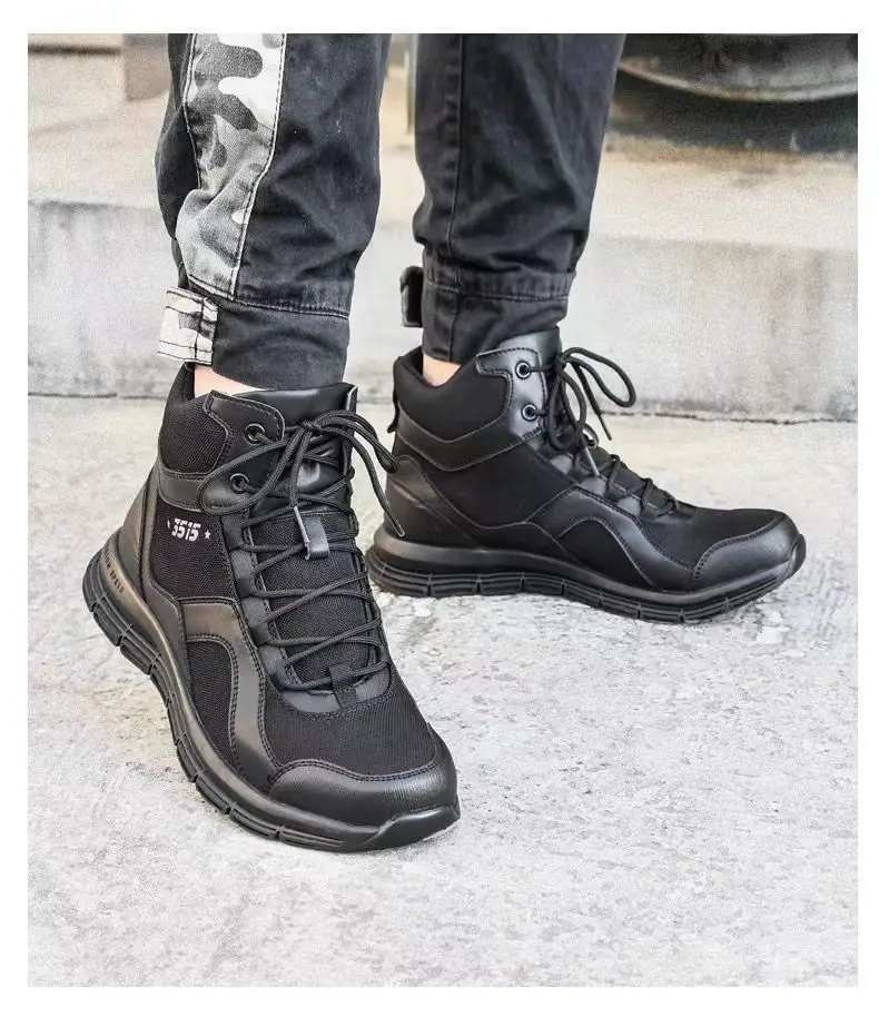 Men's shoes outdoor desert boots high-top tactical boots non-slip wear-resistant cold-proof breathable shock-absorbing