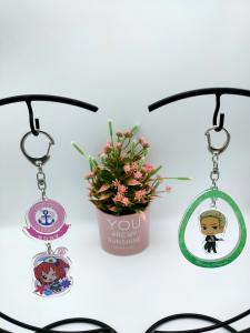 Quality Anime Laser Cut Acrylic Keychains 3mm Thickness Customized Shape wholesale