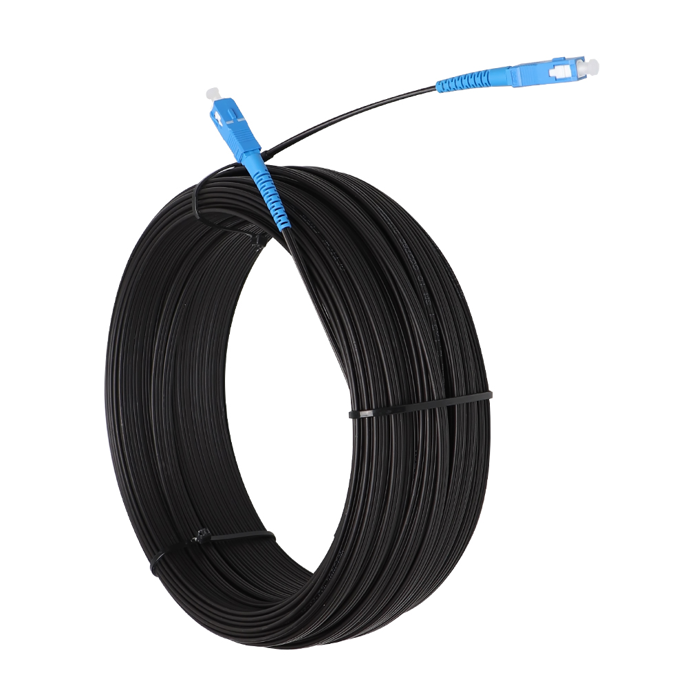 SC PC APC Pigtail Fiber Optical Drop Cable GJYXFCH Type FRP Strength