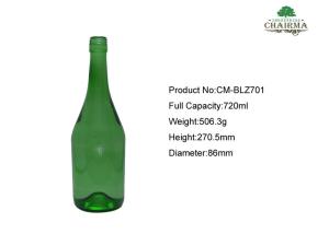 Quality 700ml Emerald green Glass beer bottle wholesale