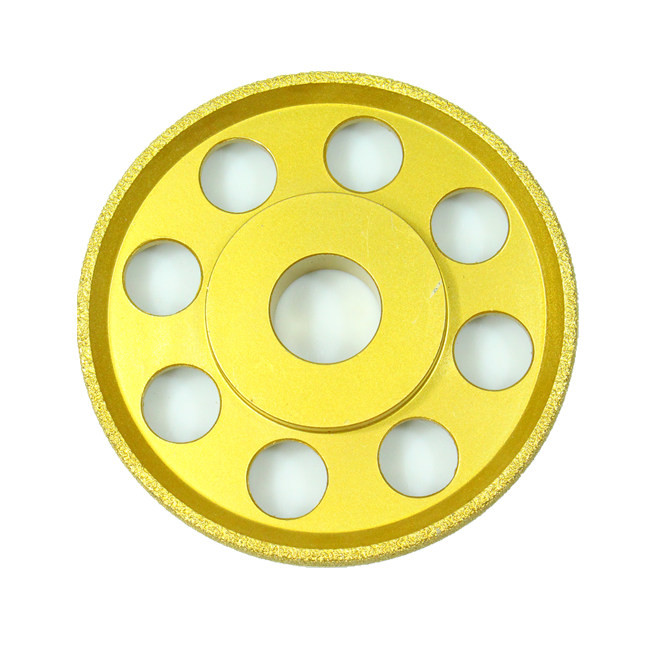 110mm Golden Metal Steel Grinding Wheel Matrix Thickness 30mm
